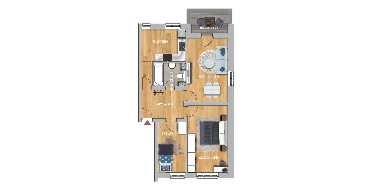Etagenwohnung Leipzig Nord - 3 Zimmer, 65 m&sup2;, 826&euro; | Angebot:26639936