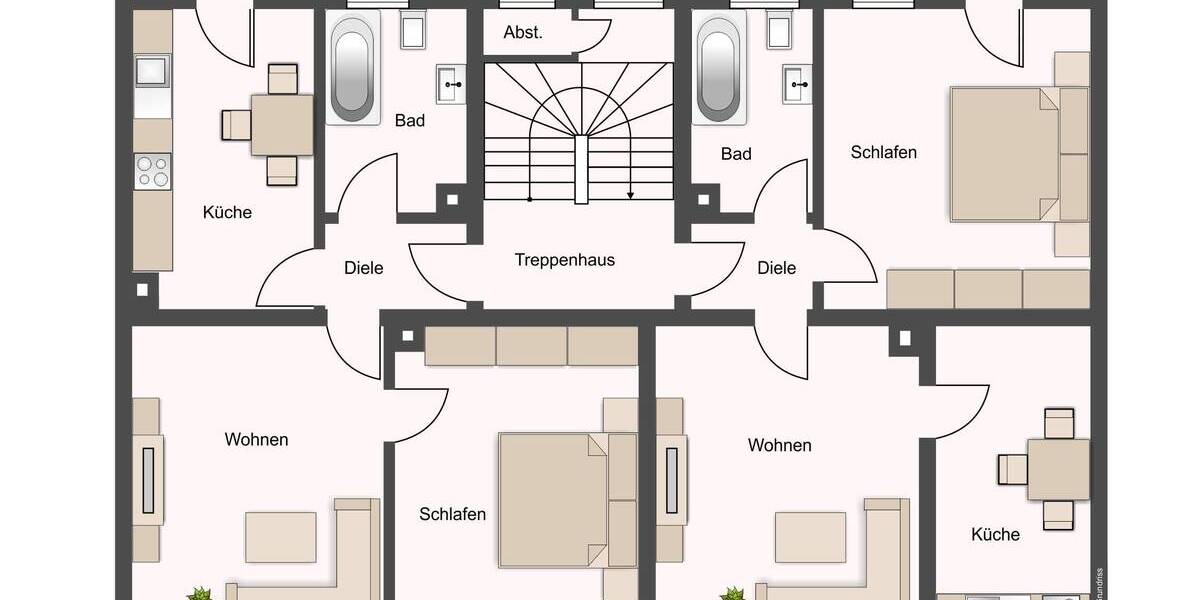 Mehrfamilienhaus, Wohnhaus Leipzig Anger-Crottendorf - 3 Zimmer, 937 m&sup2;, 1.690.000&euro; | Angebot:25673769