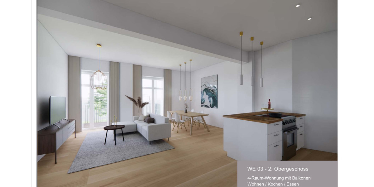 Etagenwohnung Leipzig Neustadt-Neuschönefeld - 4 Zimmer, 114 m&sup2;, 643.000&euro; | Angebot:26273762