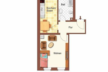 Wohnung Wurzen - 1 Zimmer, 47 m&sup2;, 349&euro; | Angebot:26424138