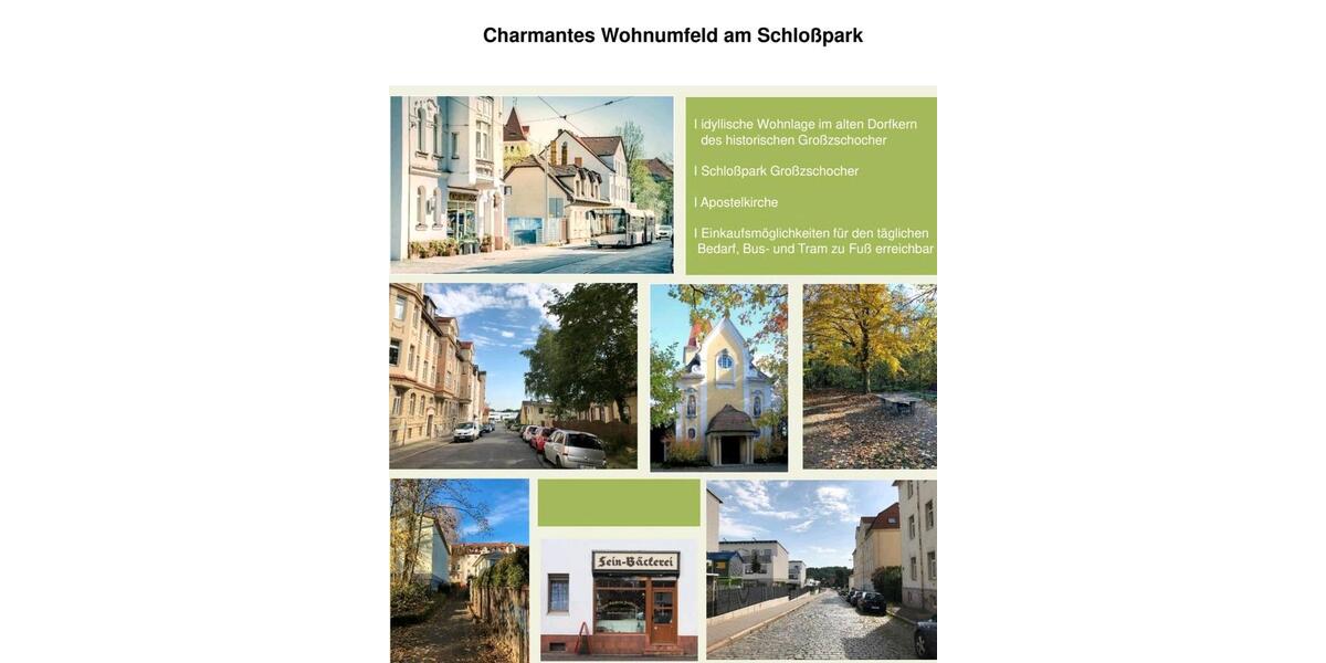 Erdgeschoßwohnung Leipzig Südwest - 2 Zimmer, 53 m&sup2;, 764&euro; | Angebot:26644931