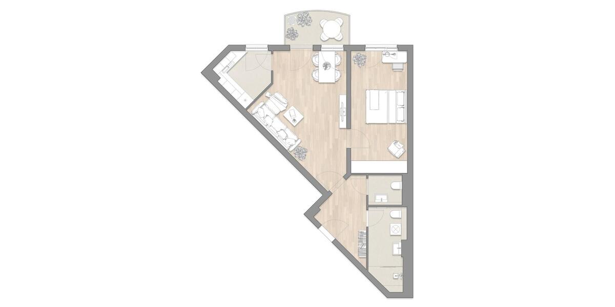 Etagenwohnung Leipzig Ost - 2 Zimmer, 63 m&sup2;, 710&euro; | Angebot:26679898