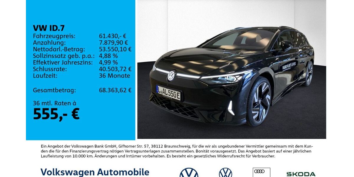 VW ID.7 9.000 km 61.430 &euro; Leipzig 04178