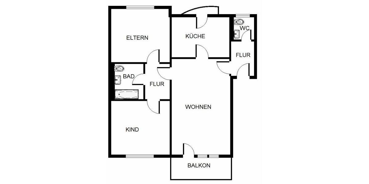 Dachgeschoßwohnung Leipzig Nord - 3 Zimmer, 76 m&sup2;, 795&euro; | Angebot:25892668