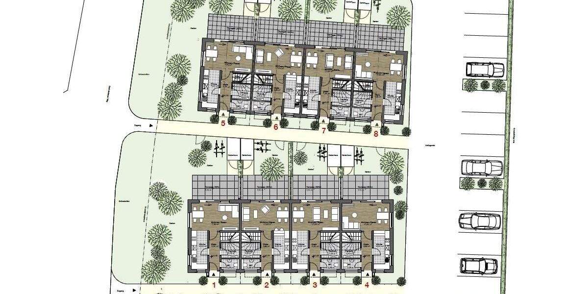 Reihenmittelhaus Zwenkau - 4 Zimmer, 109 m&sup2;, 398.000&euro; | Angebot:25773792