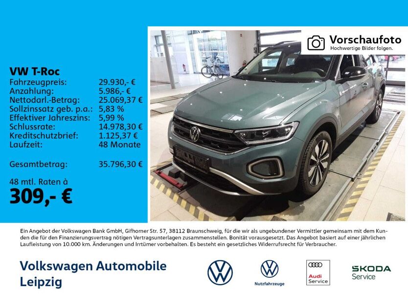 VW T-Roc 8.590 km 29.930 € Leipzig 04277
