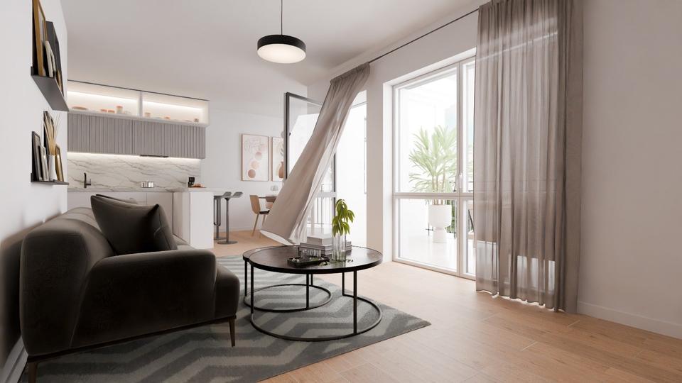 Neubau 3-Raumwohnung 90 m², EG mit Garten und DG mit großTerrasse 3 zimmer