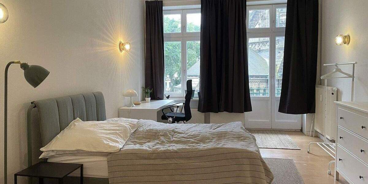 Etagenwohnung Leipzig Zentrum-Süd - 3 Zimmer, 100 m&sup2;, 1.500&euro; | Angebot:25429754