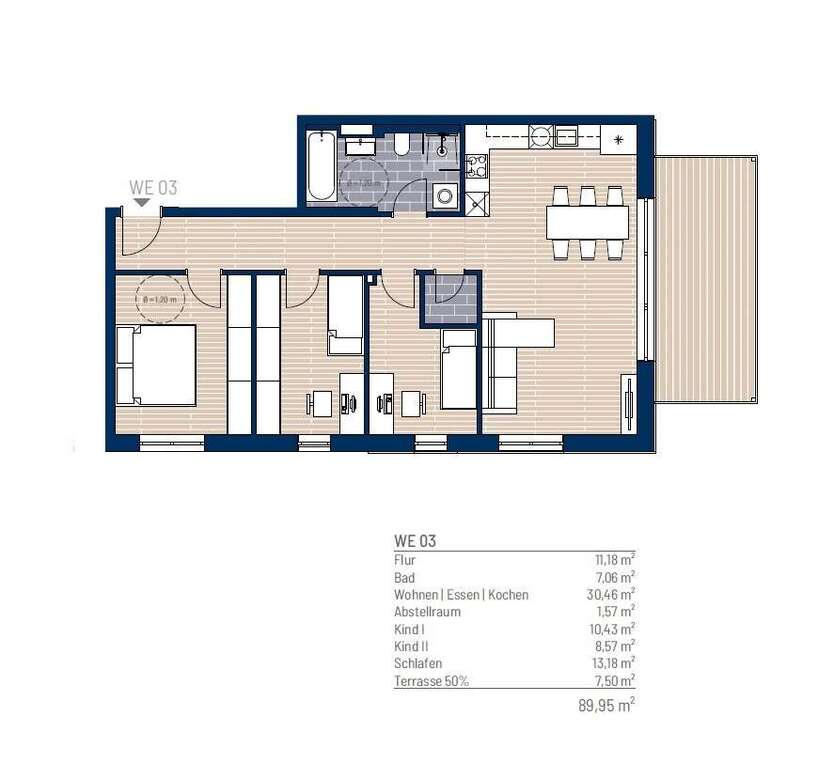 Barrierefreies Wohnen am Kulkwitzer See - Erstbezug in komfortabler 3-Zimmer-Wohnung im Neubau 4 zimmer