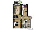 Etagenwohnung Borna - 3 Zimmer, 58 m&sup2;, 349&euro; | Angebot:25795867