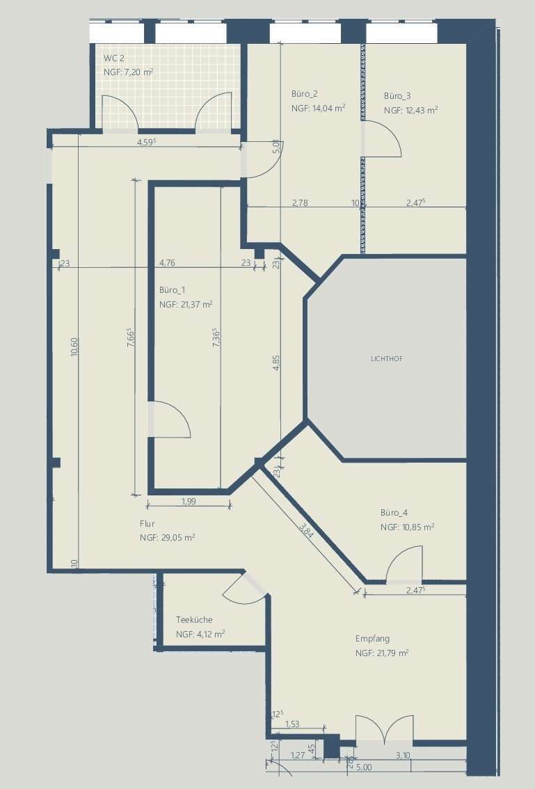 Wir sanieren für Sie! 127m²- Büroeinheit Praxis im ruhigen Hinterhaus mitten in Reudnitz! zimmer