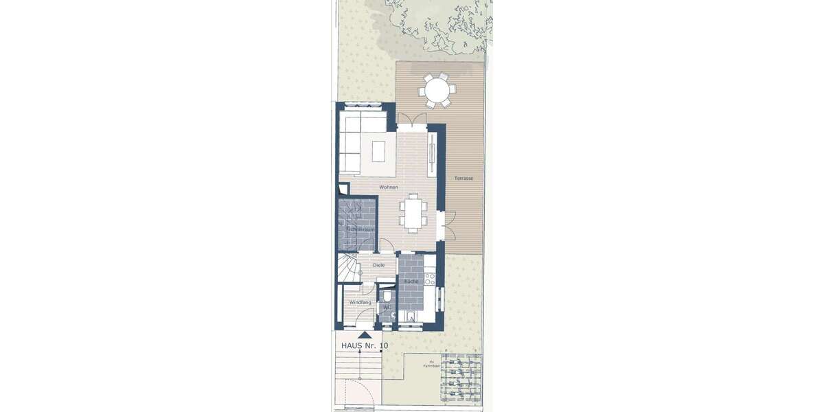 Exklusiv Doppelhaushälfte über 3 Etagen mit Terrasse und Garten 5 zimmer