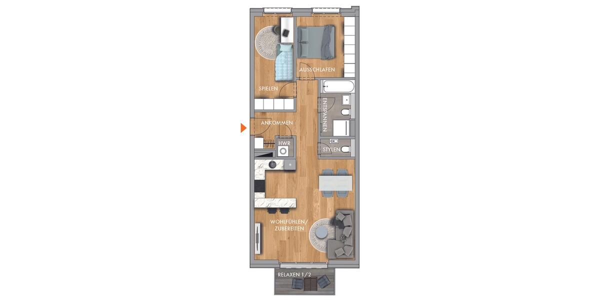 Etagenwohnung Leipzig Nordwest - 3 Zimmer, 76 m&sup2;, 1.384&euro; | Angebot:24605535