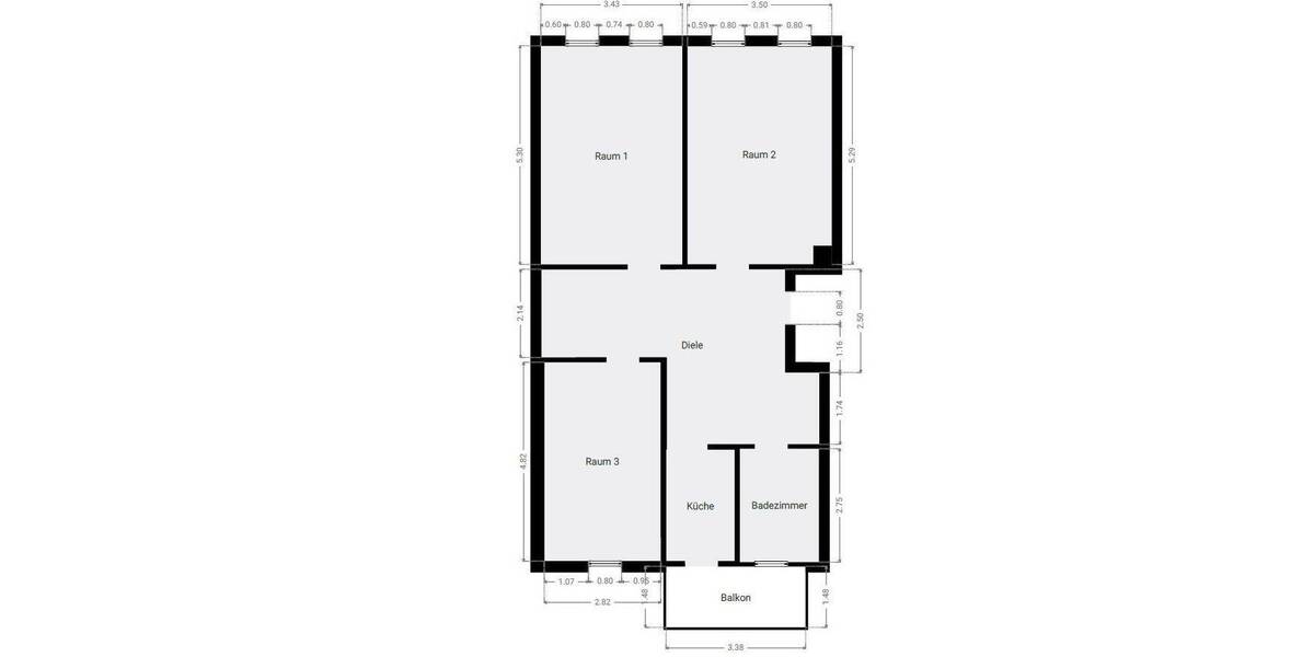 Etagenwohnung Leipzig Reudnitz-Thonberg - 3 Zimmer, 82 m&sup2;, 223.182&euro; | Angebot:26909246