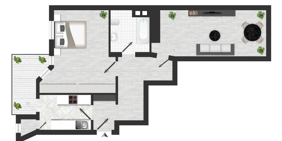 Sofort bezugsfertig! 2 zimmer