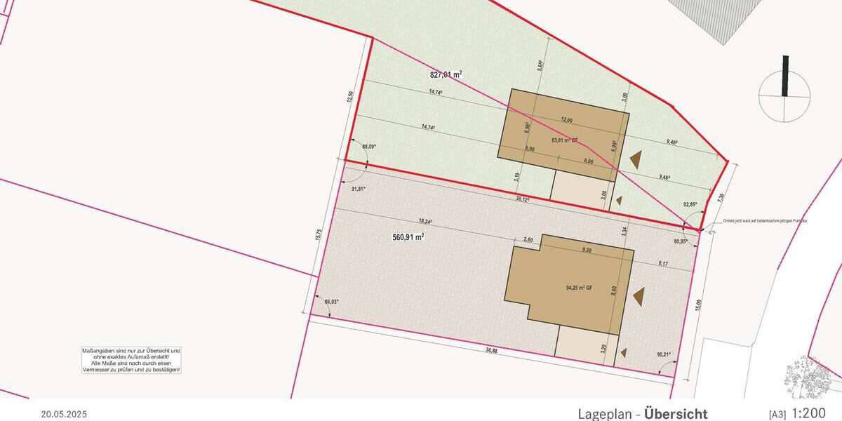 Provisionsfrei! Bauträgerfreies Grundstück, ca. 827m² für Ihr individ. Eigenheim in gewachs. Siedlung zimmer