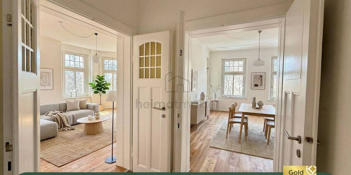 Etagenwohnung Leipzig Möckern - 4 Zimmer, 124 m&sup2;, 1.457&euro; | Angebot:26106429