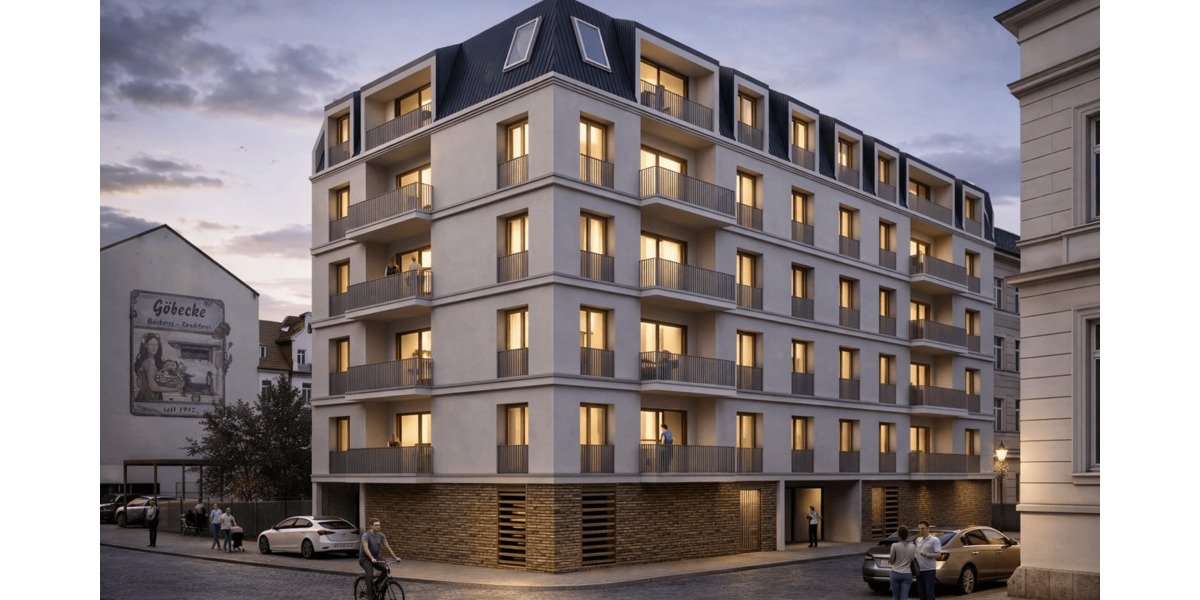 Etagenwohnung Leipzig Zentrum-Ost - 4 Zimmer, 72 m&sup2;, 462.189&euro; | Angebot:26875317