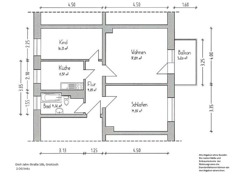 Frisch sanierte 3 Zimmerwohnung zimmer