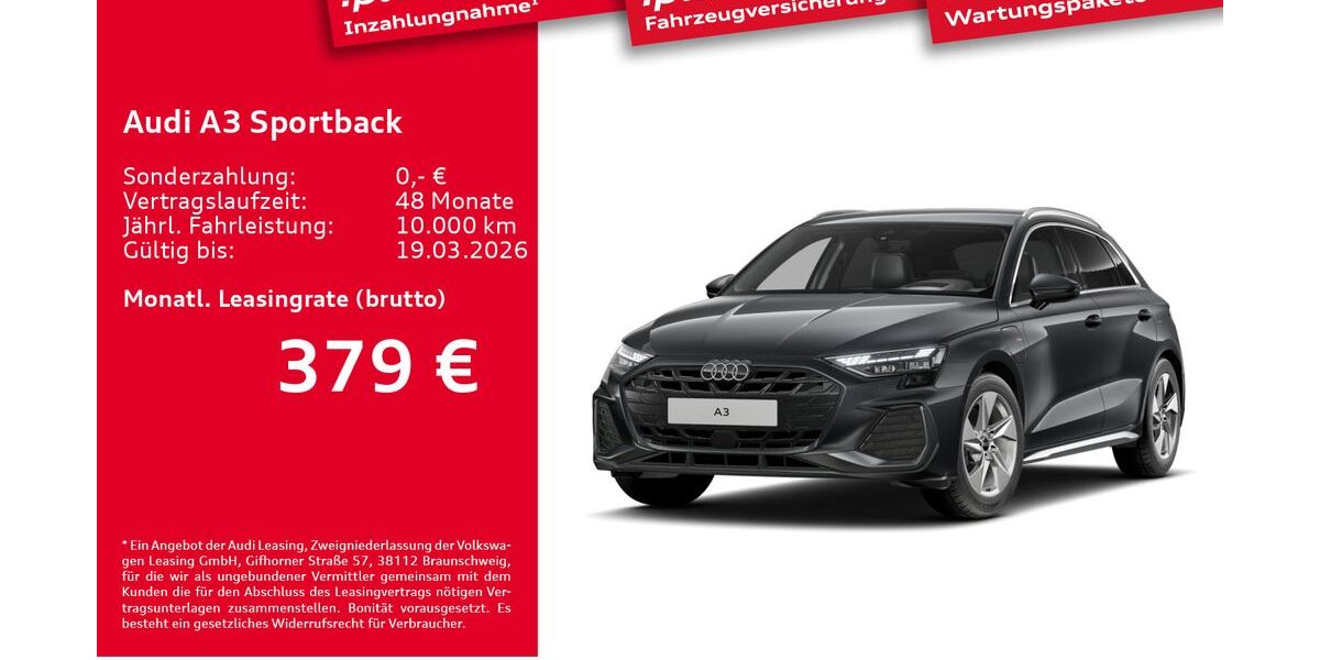 Audi A3 6.831 km 42.350 &euro; Leipzig 04129