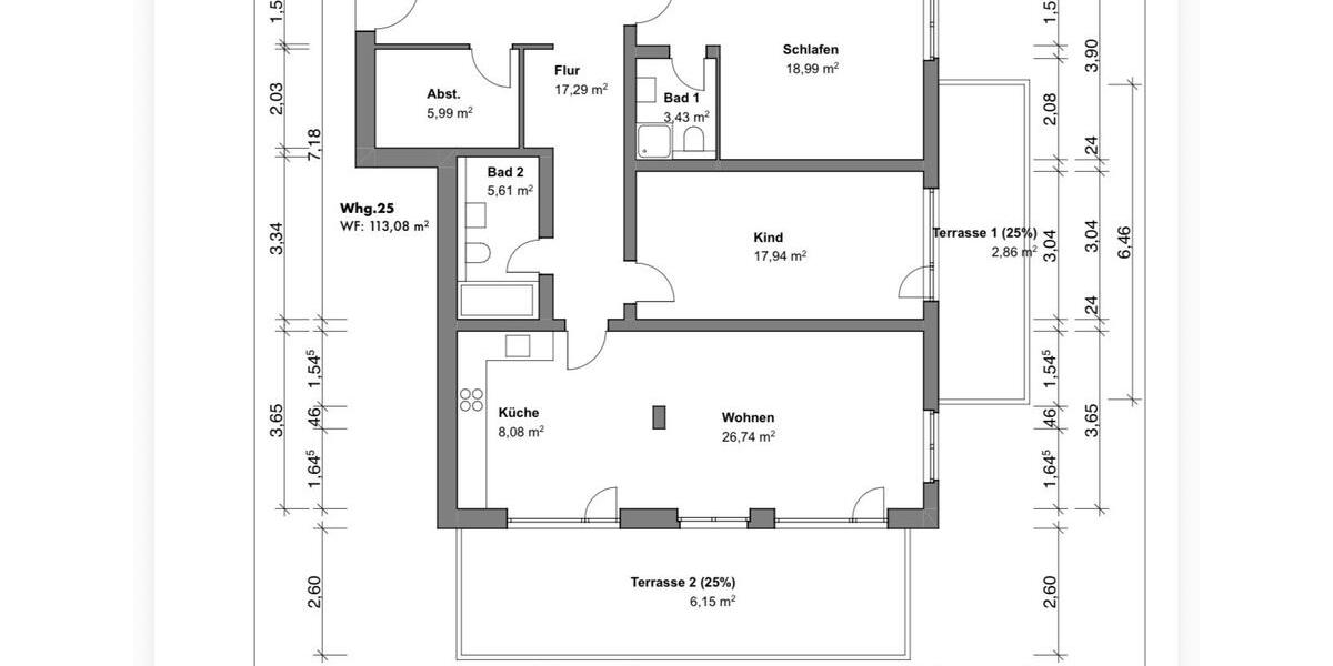 Etagenwohnung Kabelsketal - 3 Zimmer, 113 m&sup2;, 180.000&euro; | Angebot:27203721