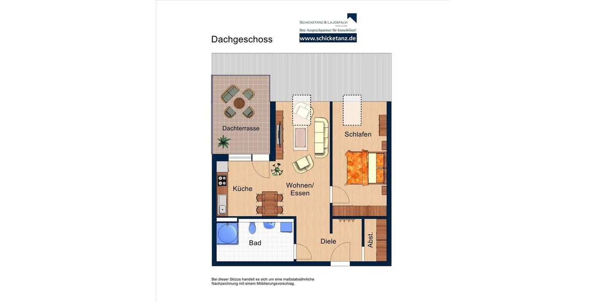 Etagenwohnung Leipzig Plaußig-Portitz - 2 Zimmer, 68 m&sup2;, 835&euro; | Angebot:25709004