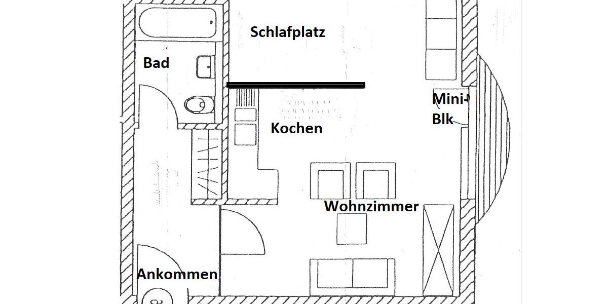 Erdgeschoßwohnung Leipzig Altwest - 1 Zimmer, 40 m&sup2;, 520&euro; | Angebot:26631590