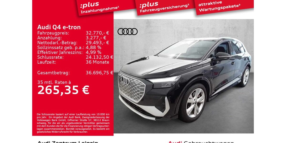 Audi Q4 e-tron 29.799 km 29.990 &euro; Leipzig 04129
