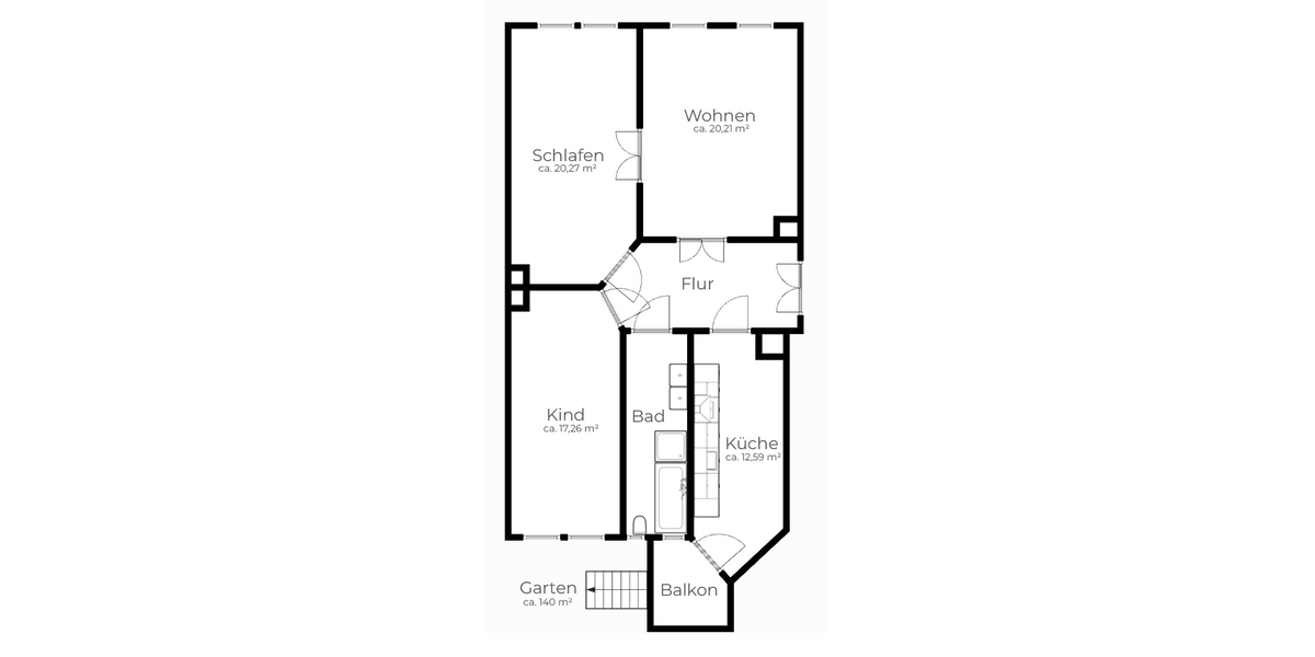 WALDSTRASSENVIERTEL + 3 RAUM + EG + EIGENER GARTEN + VERMIETET - Erdgeschoßwohnung Leipzig Zentrum-Nordwest | Angebot:26441984