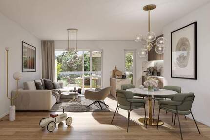 NEUBAUPROJEKT LANGE 30 - Barrierefreie 4-Raum-Gartenwohnung mit Terrasse, 2 Bädern und Parkettboden 4 zimmer