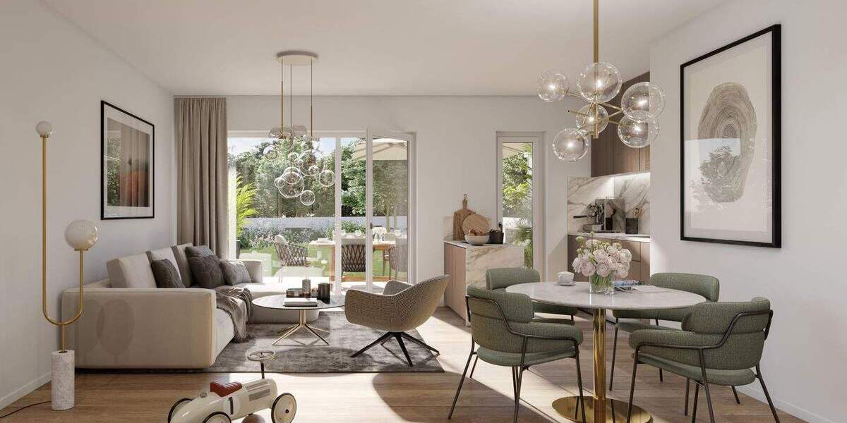 NEUBAUPROJEKT LANGE 30 - Barrierefreie 4-Raum-Gartenwohnung mit Terrasse, 2 Bädern und Parkettboden 4 zimmer