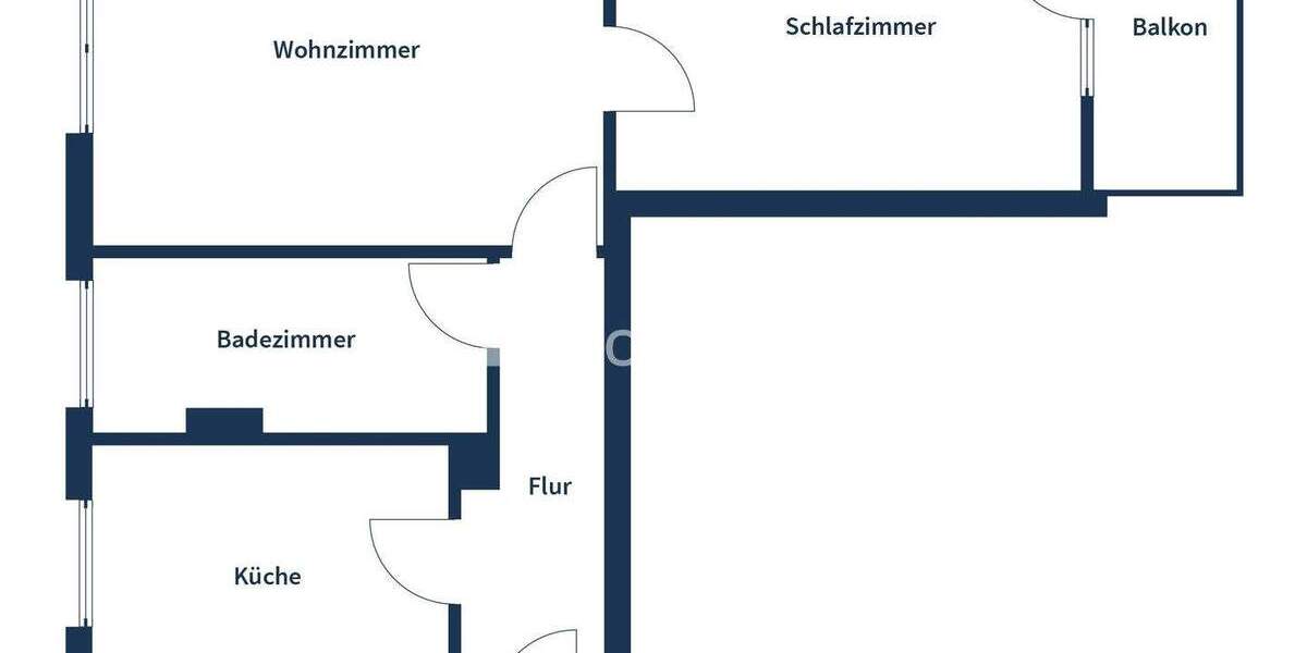 Etagenwohnung Zwenkau - 2 Zimmer, 50 m&sup2;, 89.500&euro; | Angebot:25773215